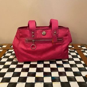 Hot pink Coach purse